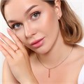 Комплект Каталог >> Бижутерия >> Ювелирная бижутерия коллекция  "Дубай" серьги, кулон и кольцо 19 р, покрытие: позолота, вставка: фианиты, цвет: оранжевый, арт.215.413-19 215.413-19
