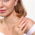 Комплект Каталог >> Бижутерия >> Ювелирная бижутерия коллекция  "Дубай" серьги, кулон и кольцо 19 р, покрытие: позолота, вставка: фианиты, цвет: черный, арт.215.410-19 215.410-19