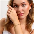 Браслет на руку ювелирной бижутерии Итальянское золото (покрытие желтое 14к), арт.213.964 213.964