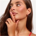 Комплект Каталог >> Бижутерия >> Ювелирная бижутерия коллекция  "Дубай" серьги и кольцо 18 р, покрытие: позолота, вставка: фианиты, цвет: красный и прозрачный, арт.217.322-18 217.322-18