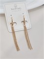 Серьги висячие, коллекция "Xuping" покрытие позолота, арт.101.287 101.287