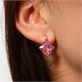 Серьги Каталог >> Бижутерия >> Ювелирная бижутерия коллекция "Дубай", покрытие позолота, вставка: фианит, цвет: розовый, арт.314.614 314.614