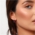 Серьги Каталог >> Бижутерия >> Ювелирная бижутерия коллекция "Дубай", покрытие позолота, вставка: фианит, цвет: фиолетовый, арт.314.615 314.615