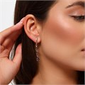 Серьги длинные подвески Каталог >> Бижутерия >> Ювелирная бижутерия коллекция "Дубай", покрытие позолота, вставка: фианиты, цвет: хамелеон, арт.215.314 215.314