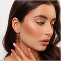 Серьги длинные подвески Каталог >> Бижутерия >> Ювелирная бижутерия коллекция "Дубай", покрытие позолота, вставка: фианиты, цвет: красный, арт.215.312 215.312