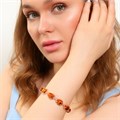 Браслет Каталог >> Бижутерия >> Ювелирная бижутерия коллекция "Дубай", покрытие позолота, вставка: искусственный янтарь, арт.314.586 314.586