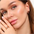 Комплект Каталог >> Бижутерия >> Ювелирная бижутерия коллекция  "Дубай" серьги и кольцо 18 р, покрытие: позолота, арт.314.562-18 314.562-18