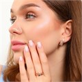 Комплект Каталог >> Бижутерия >> Ювелирная бижутерия коллекция  "Дубай" серьги и кольцо 18 р, покрытие: позолота, вставка: фианиты, цвет: прозрачный, арт.314.563-18 314.563-18