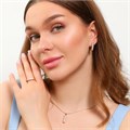 Комплект Каталог >> Бижутерия >> Ювелирная бижутерия коллекция "Дубай" дорожка серьги, кулон и кольцо 19 р, покрытие: позолота, вставка: цирконы, цвет: прозрачный, арт.213.819-19 213.819-19