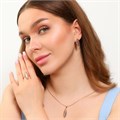 Комплект Каталог >> Бижутерия >> Ювелирная бижутерия коллекция "Дубай" серьги, кулон и кольцо 19 р, покрытие: позолота и вставка посеребрение, арт.213.818-19 213.818-19