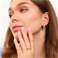 Комплект Каталог >> Бижутерия >> Ювелирная бижутерия коллекция "Дубай" дорожка серьги и кольцо 18 р, покрытие: позолота, вставка: цирконы, цвет: прозрачный, арт.213.815-18 213.815-18