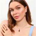 Комплект Каталог >> Бижутерия >> Ювелирная бижутерия крупный коллекция "Дубай" серьги, кулон и кольцо 17 р, покрытие: позолота, вставка: фианиты, цвет: фиолетовый, арт.213.797-19 213.797-19