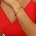 Браслет на руку жесткий из стали золотистый, арт.002.139 002.139