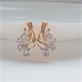 Серьги цветы Каталог >> Бижутерия >> Ювелирная бижутерия коллекция "Дубай" покрытие: позолота, вставка: фианиты, цвет: прозрачный, арт.314.390 314.390