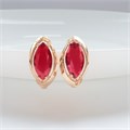 Серьги с крупным камнем Каталог >> Бижутерия >> Ювелирная бижутерия коллекция "Дубай" покрытие: позолота, вставка: фианиты, цвет: красный, арт.314.374 314.374