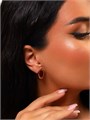 Серьги с крупным камнем Каталог >> Бижутерия >> Ювелирная бижутерия коллекция "Дубай" покрытие: позолота, вставка: фианиты, цвет: красный, арт.314.374 314.374