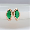 Серьги с крупным камнем Каталог >> Бижутерия >> Ювелирная бижутерия коллекция "Дубай" покрытие: позолота, вставка: фианиты, цвет: зеленый, арт.314.375 314.375