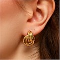 Серьги круглые Каталог >> Бижутерия >> Ювелирная бижутерия Итальянское золото (покрытие желтое 14к), арт.213.719 213.719
