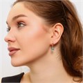 Серьги Каталог >> Бижутерия >> Ювелирная бижутерия коллекция "Дубай" покрытие позолота, вставка: фианиты, цвет: голубой, арт.314.343 314.343