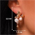 Серьги Каталог >> Бижутерия >> Ювелирная бижутерия коллекция "Дубай", покрытие позолота, вставка: фианиты и искусственный жемчуг, арт.213.622 213.622