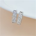 Серьги дорожка Каталог >> Бижутерия >> Ювелирная бижутерия, покрытие посеребрение, вставка: фианиты, цвет: прозрачный, арт.213.605 213.605