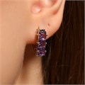 Серьги дорожка Каталог >> Бижутерия >> Ювелирная бижутерия, покрытие посеребрение, вставка: фианиты, цвет: фиолетовый, арт.213.606 213.606