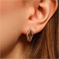 Серьги Каталог >> Бижутерия >> Ювелирная бижутерия коллекция "Дубай", покрытие позолота, вставка: фианиты, цвет: прозрачный, арт.213.608 213.608