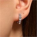 Серьги дорожка Каталог >> Бижутерия >> Ювелирная бижутерия, покрытие посеребрение, вставка: фианиты, цвет: прозрачный, арт.213.592 213.592