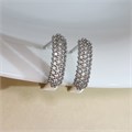 Серьги дорожка Каталог >> Бижутерия >> Ювелирная бижутерия, покрытие посеребрение, вставка: фианиты, цвет: прозрачный, арт.213.593 213.593
