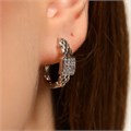 Серьги палочки Каталог >> Бижутерия >> Ювелирная бижутерия, покрытие посеребрение, вставка: фианиты, цвет: прозрачный, арт.213.598 213.598