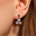 Серьги Каталог >> Бижутерия >> Ювелирная бижутерия, покрытие посеребрение, вставка: фианиты, цвет: прозрачный, арт.213.599 213.599