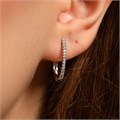 Серьги галочки Каталог >> Бижутерия >> Ювелирная бижутерия, покрытие посеребрение, вставка: фианиты, цвет: прозрачный, арт.213.581 213.581
