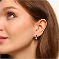 Серьги Каталог >> Бижутерия >> Ювелирная бижутерия, покрытие просеребрение, вставка: фианиты, цвет: прозрачный, арт.213.568 213.568