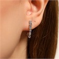 Серьги палочки Каталог >> Бижутерия >> Ювелирная бижутерия, покрытие просеребрение, вставка: фианиты, цвет: прозрачный, арт.213.569 213.569
