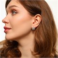 Серьги цветы Каталог >> Бижутерия >> Ювелирная бижутерия покрытие посеребрение, вставка: фианиты, цвет: прозрачный, арт.213.557 213.557
