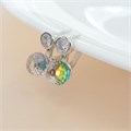 Серьги с круглым камнем Каталог >> Бижутерия >> Ювелирная бижутерия покрытие посеребрение, вставка: искусственный камень цвета хамелеон, арт.213.464 213.464