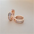 Серьги кольца дорожка Каталог >> Бижутерия >> Ювелирная бижутерия коллекция "Дубай" покрытие позолота, вставка: фианиты, цвет: прозрачный, арт.213.466 213.466