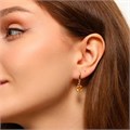 Серьги Каталог >> Бижутерия >> Ювелирная бижутерия коллекция "Дубай" покрытие позолота, вставка: фианиты, цвет: желтый, арт.314.273 314.273