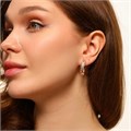 Серьги кольца Каталог >> Бижутерия >> Ювелирная бижутерия коллекция "Дубай" покрытие позолота, вставка: фианиты, цвет: прозрачный, арт.314.275 314.275