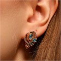 Серьги Каталог >> Бижутерия >> Ювелирная бижутерия коллекция "Дубай" покрытие позолота, вставка: фианиты, цвет: голубой, арт.314.269 314.269