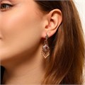 Серьги женские этно самовары Каталог >> Бижутерия >> Ювелирная бижутерия коллекция "Дубай" покрытие позолота, вставка: фианиты, цвет: прозрачный и красный, арт.314.213 314.213