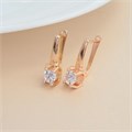 Серьги Каталог >> Бижутерия >> Ювелирная бижутерия Дубайское золото покрытие позолота, вставка: фианит, цвет: прозрачный, арт.216.313 216.313