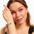 Браслет женский на руку Дубайское золото покрытие позолота, вставка: блестящий глиттер, арт.216.288 216.288