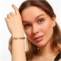 Браслет женский на руку Дубайское золото покрытие позолота, вставка: блестящий глиттер, арт.216.291 216.291