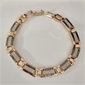 Браслет женский на руку Дубайское золото покрытие позолота, вставка: блестящий глиттер, арт.216.292 216.292