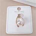 Кулон крупный коллекция "Xuping" покрытие позолота, вставка: фианиты и искусственный жемчуг, арт.101.235 101.235