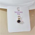 Кулон коллекция "Xuping ML" покрытие позолота, вставка: фианит, цвет: черный, арт.101.181 101.181