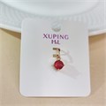 Кулон коллекция "Xuping ML" покрытие позолота, вставка: фианит, цвет: малиновый, арт.101.182 101.182