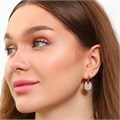 Серьги Каталог >> Бижутерия >> Ювелирная бижутерия Дубайское золото, с покрытием позолотой 18К, вставка: фианит, цвет: прозрачный, арт.216.269 216.269