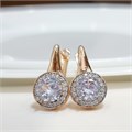 Серьги Каталог >> Бижутерия >> Ювелирная бижутерия Дубайское золото, с покрытием позолотой 18К, вставка: фианиты, цвет: прозрачный, арт.216.259 216.259